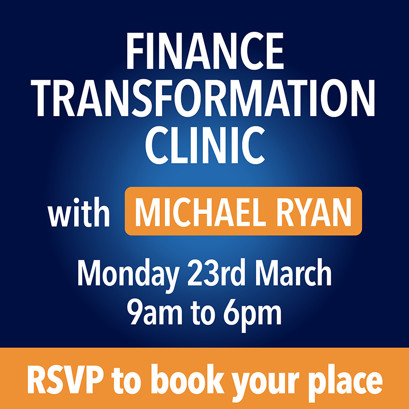 Finance Transformation Clinic event, March 2026